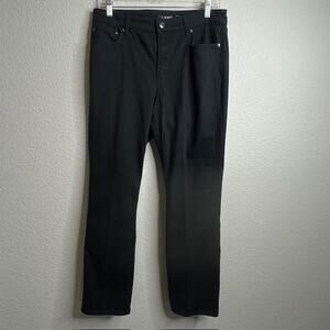 Lauren Ralph Lauren Size 10 Black Straight Jeans